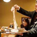 秋田牛玄亭 - 牛の胃袋。