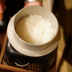 秋田牛玄亭 - 炊き立てご飯