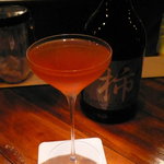 使い方が難しいと思われる「柿リキュール」と、ジャックダニエルを使った野心的な一杯