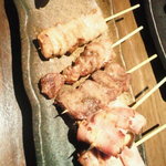 Takeda ya - 豚串盛り合わせ・椎茸ベーコン