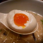 博多 一風堂 - ☆温泉卵はとろ～り(^_-)-☆