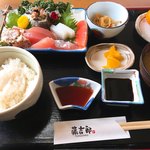 藤吉郎 - お刺身定食  ポン酢と刺身醤油