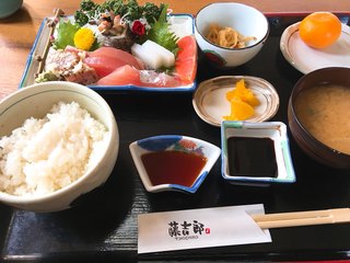 Toukichi Rou - お刺身定食  ポン酢と刺身醤油