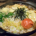 豚小家 - 2018.2 鉄板明太モッツァレラチーズガーリック焼きめし（680円）