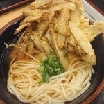 釜あげうどん - ごぼ天釜揚げうどん