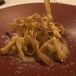 カーサ・デル・チーボ - 青森産 鴨のファゴッティーニ ごぼうフリット添え