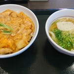 なか卯 - 親子丼 小うどん セット　@630