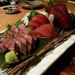 お造り盛り合わせ（鮪・鰹・牛）