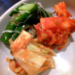 しゅうめい - キムチ盛り合わせ。必ず注文します。