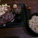 いきなりステーキ - アンガス牛 肩ロースとガーリックライス
