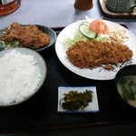 Tonkatsu Hourai - とんかつ定食（ロース・１００グラム）￥７８０
