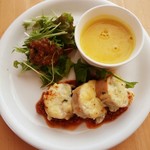 カフェモ・ルタオ - 知床ドリのバジルロール　1,080円　2018/02