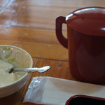 デザートとそば湯