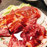 焼肉・円盤餃子　ひたち - ミックス定食のお肉(^^)