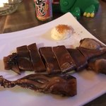 タコ焼きバー たこちゅん - 珍味！！お酒がすすむ！石川県能登直送ワタ入りイカ丸干 ！！！