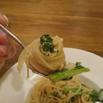 イルグラート - 鶏肉と筍のラグー、春野菜のパスタ