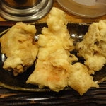 うどん 丸香 - かしわ（胸肉）の天ぷら