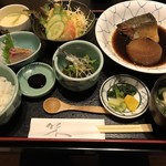 鮮菜家 - 鯖と大根の煮付定食＝９８０円