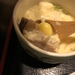鮮菜家 - ほら、茶碗蒸しの具材を少しだけ見せる
