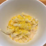 リストランテ ナカモト - 始まり
      なんか忘れちゃったんだけど、フワフワスープの上に白魚のフリットとカラスミで美味し過ぎる始まり！