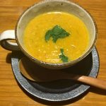 カリーバー・ミルチ - 「ムング豆のスープ」390円