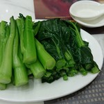 何洪記 - 〇茹で野菜のオイスターソースがけ50ドル