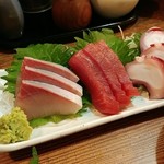 鳥ふく - 刺身の図
