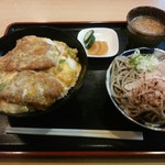 手打そば 勘助 - 「かつ丼セット」