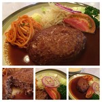 レストラン・タカヤマ - メインのハンバーグ