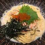 パスタモーレ - スモークサーモンといくらの親子豆乳クリーム