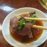 肉料理 大森 - 焼きしゃぶ  (神戸牛A5ロース)  ポン酢でw