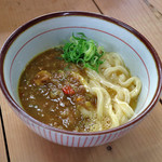 手打ちうどん ぶれーど・う - キーマカレー釜玉小