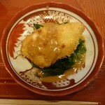 蓬左茶寮 - 揚物：アイナメのフライ