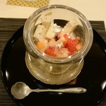 蓬左茶寮 - 水菓子：苺ぜんざい