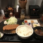 牛かつ もと村 - 牛カツ130g明太麦飯とろろセット（1,500円）_2018年2月