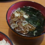 割烹食堂 中越 - 少なめそば(温)