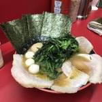 横濱家系ラーメン 勝鬨家 - 友人①のオーダー