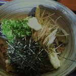 輪一 - 揚げ茄子おろし蕎麦（冷）