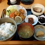 がんこJ - 鳥唐揚げ定食（750円）