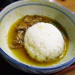 北山食堂 - 残りで、カレーライス。