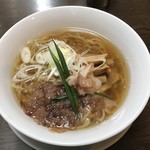 手打ち麺 やす田 - カツオ醤油 ※メンマ追加