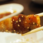 Kafe Ando Izakaya Ho-Mu - 長芋の大葉と豚バラ巻アップその４