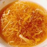 Haihai Tenzankaku - スープはえのきとフカヒレが混在