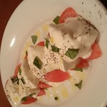 Tomato and mozzarella caprese