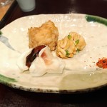 焼きゲソ、タラの白子