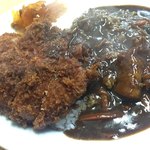 ラーメン とんかつ 忠 - 2018年2月。カツカレーのカツアップ！