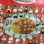 ラーメン とんかつ 忠 - 2018年2月。麻婆焼きそば取扱店ポスター発見！