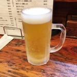 ゆめや - 「生ビール(サッポロ)」(550円)
