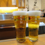 伊勢鮨 - アサヒ＠500円(2018年2月)