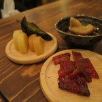 HATAKE NO NAKA - お通し３種類(2018年2月)